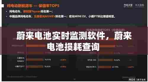 蔚来电池实时监测软件，蔚来电池损耗查询 