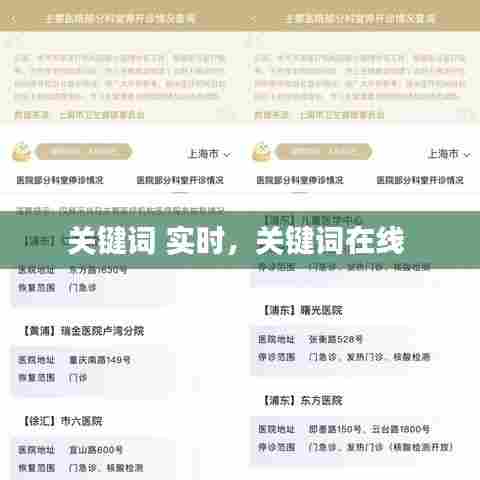 关键词 实时，关键词在线 