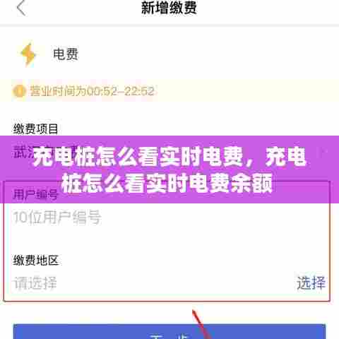 充电桩怎么看实时电费,充电桩怎么看实时电费余额