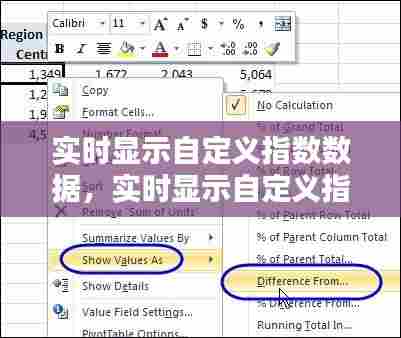 实时显示自定义指数数据，实时显示自定义指数数据的软件 