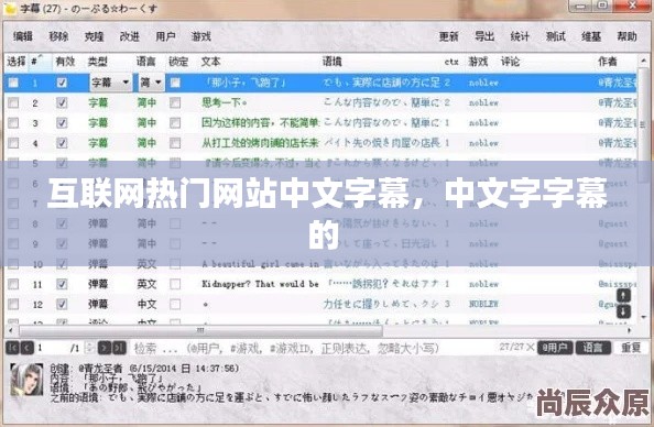互联网热门网站中文字幕，中文字字幕的 