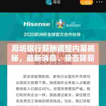 廊坊银行薪酬调整内幕揭秘，最新消息、是否降薪及深度影响分析