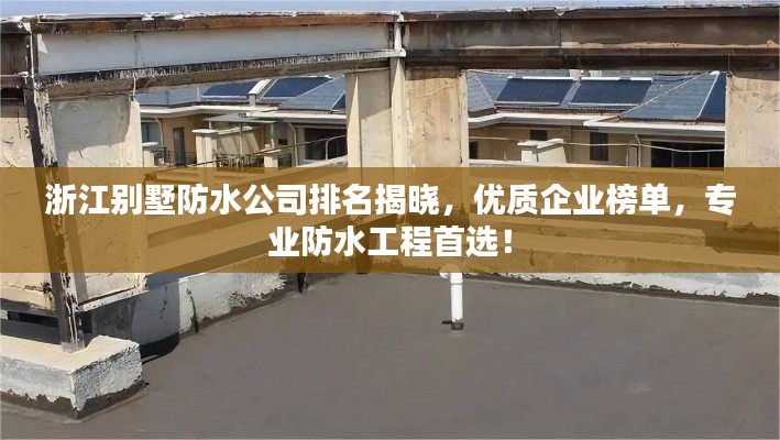 浙江别墅防水公司排名揭晓，优质企业榜单，专业防水工程首选！