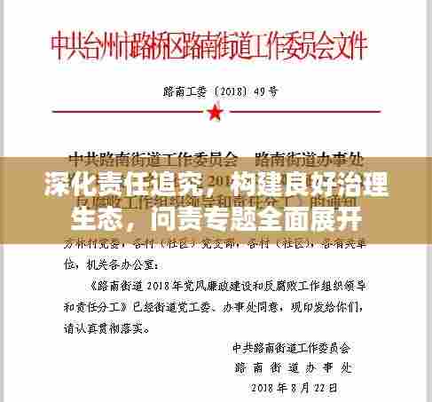 深化责任追究，构建良好治理生态，问责专题全面展开
